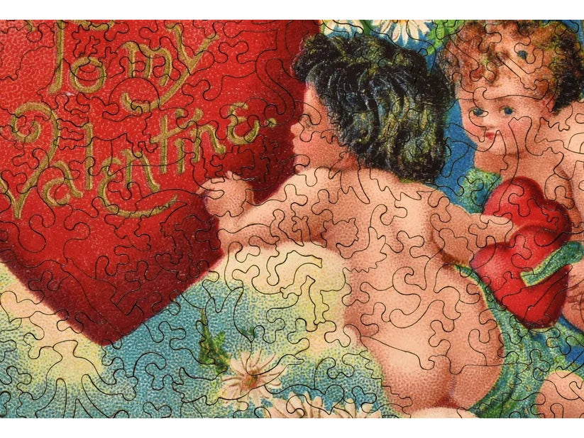 Cupid Garden Party Wooden Puzzle