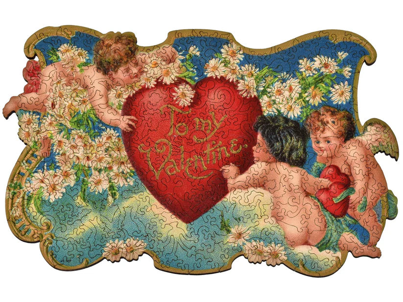 Cupid Garden Party Wooden Puzzle