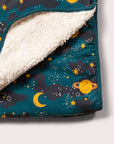 Saturn Nights Sherpa Baby Blanket