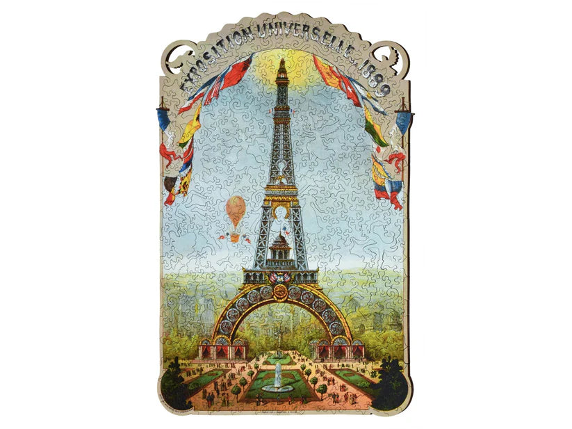 Exposition Universelle de 1889 Wooden Puzzle