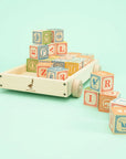 Classic ABC Blocks with Pull Wagon