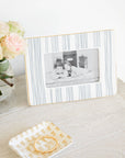 Blue Stripe Picture Frame