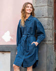 Frankie Chambray Shirt Dress