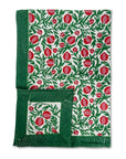 Block Print Holiday Tablecloth