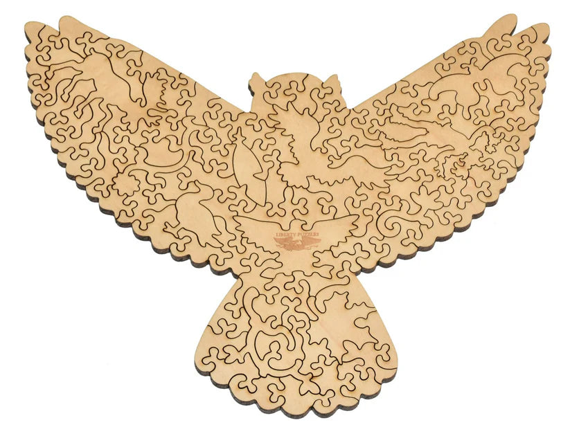 Baby Great Horned Owl Wooden Puzzle