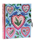 Hearts & Birds Locking Diary