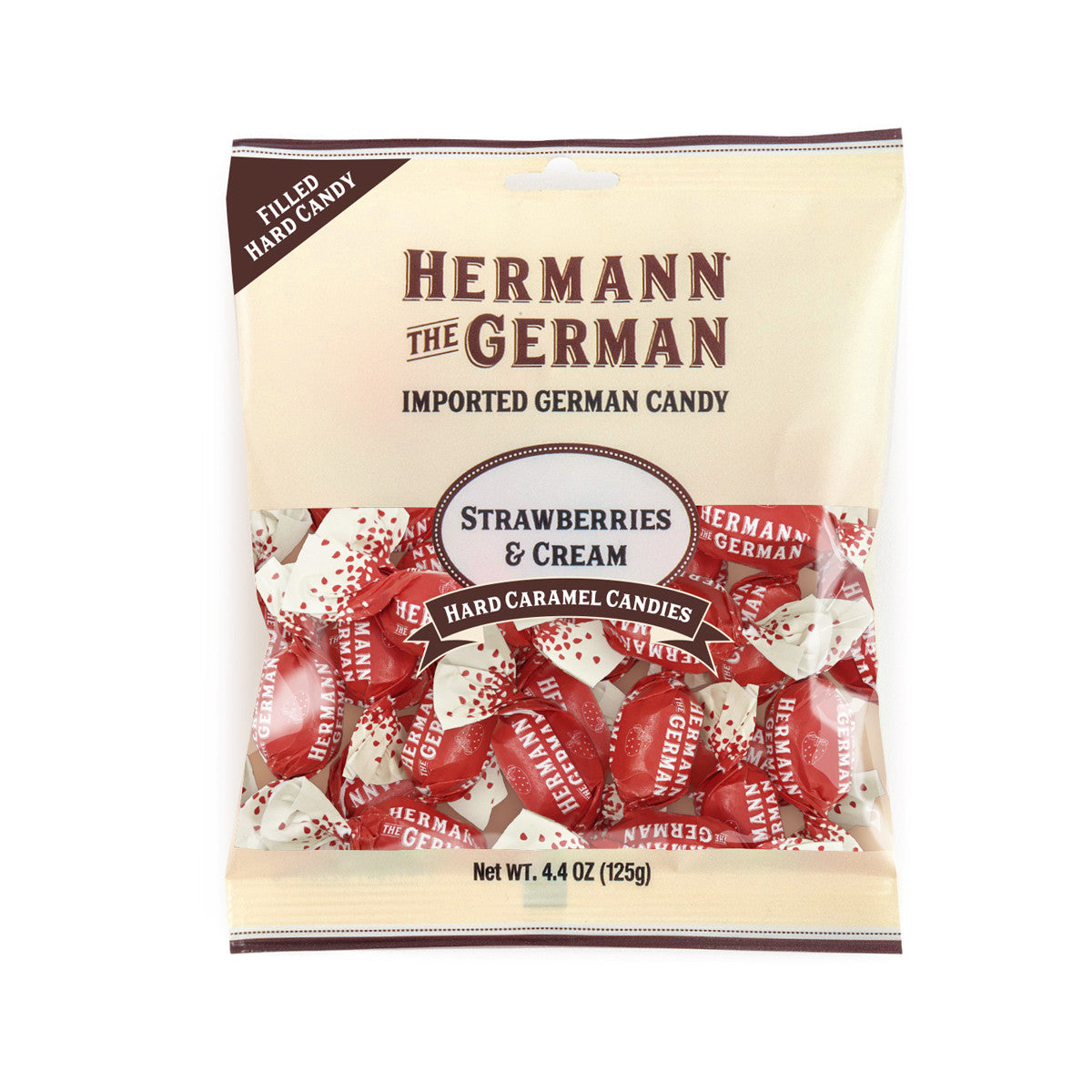 Hermann the German Strawberries &amp; Cream Hard Candies