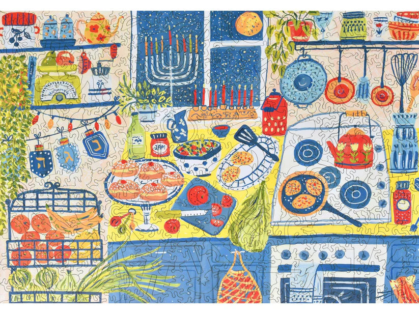 Hanukkah Evening Wooden Puzzle