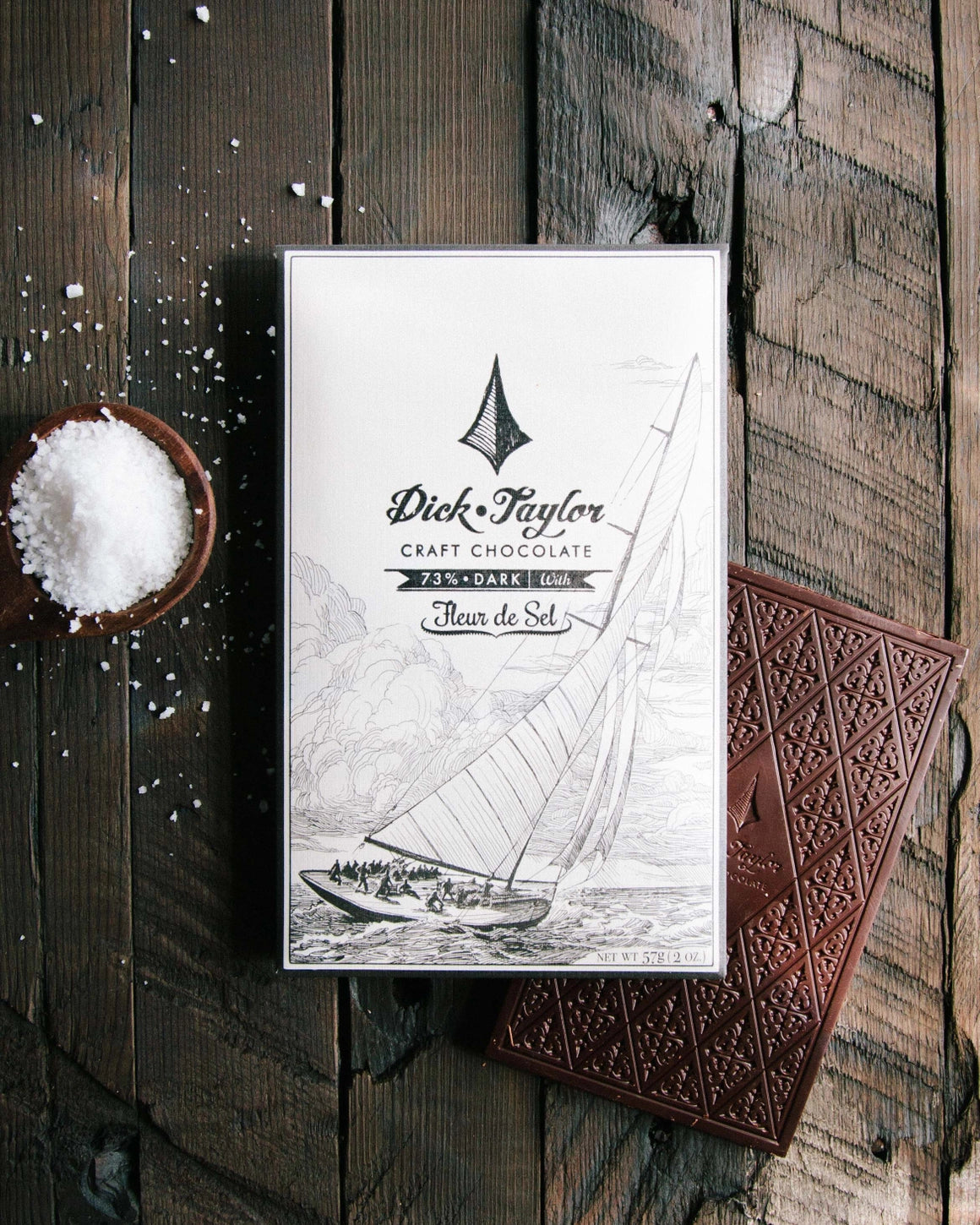 Fleur De Sel 73% Dark Chocolate Bar