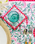 Block Print Holiday Tablecloth