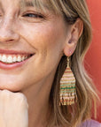 Lexie Horizontal Stripe Fringe Earrings