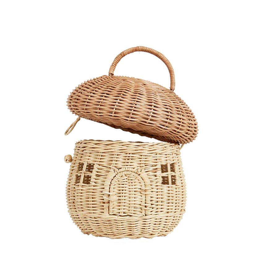 Rattan Mushroom Basket