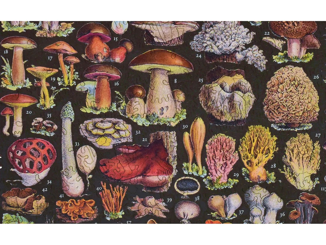Mushrooms Wooden Puzzle