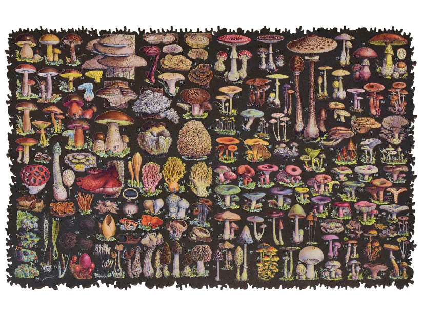 Mushrooms Wooden Puzzle