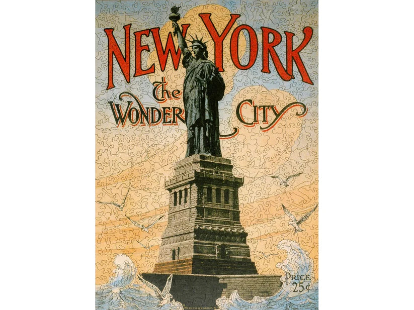 New York the Wonder City Wooden Puzzle