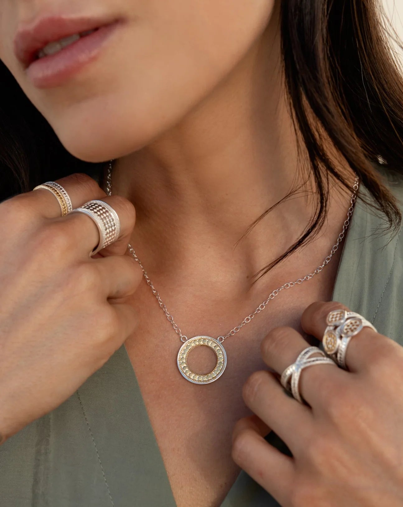 Classic Open Circle Necklace