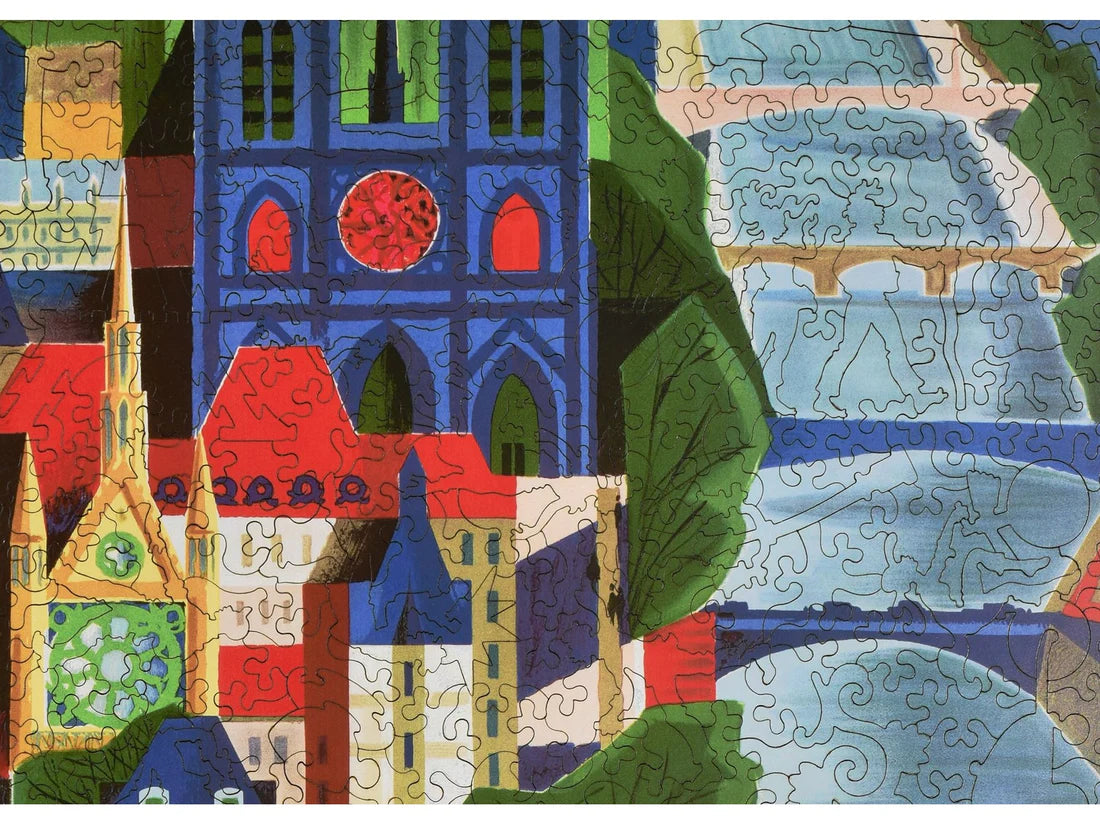 Paris Air France Wooden Puzzle