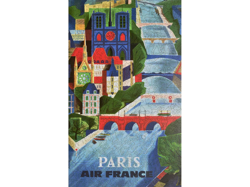 Paris Air France Wooden Puzzle