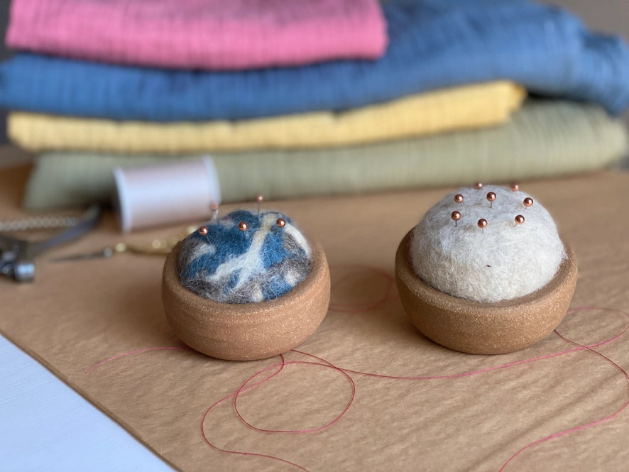 Needle Felted Wool Pincushion — Under The Garden Moon