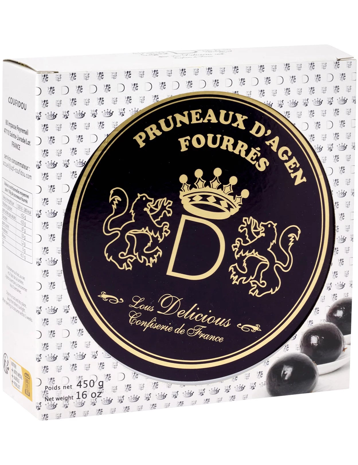 Coufidou Agen Prunes with Mousse Gift Tin