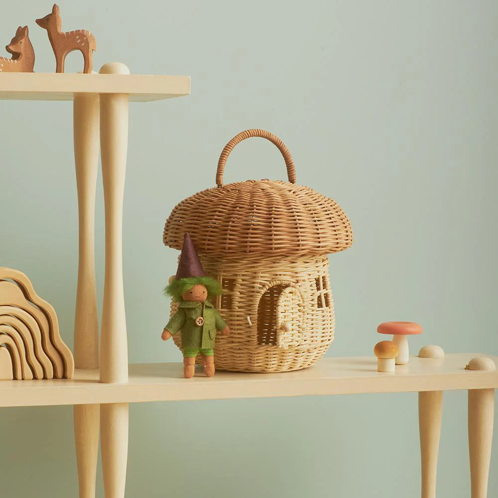 Rattan Mushroom Basket