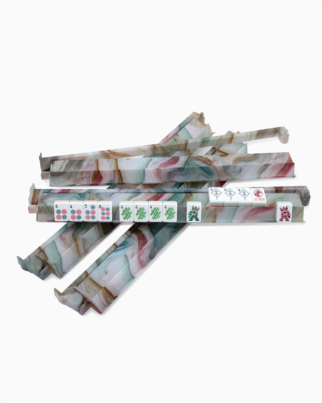 Mahjong Tile Rack and Pusher Set