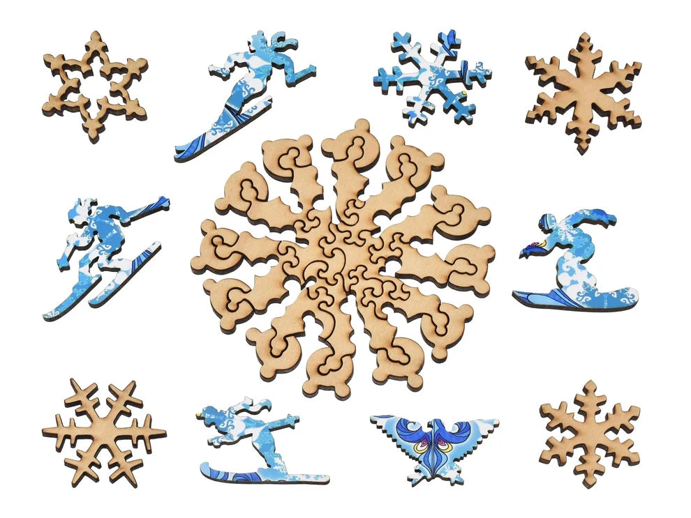 Snowflake Wooden Puzzle