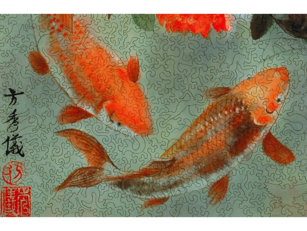 Two Koi Wooden Puzzle