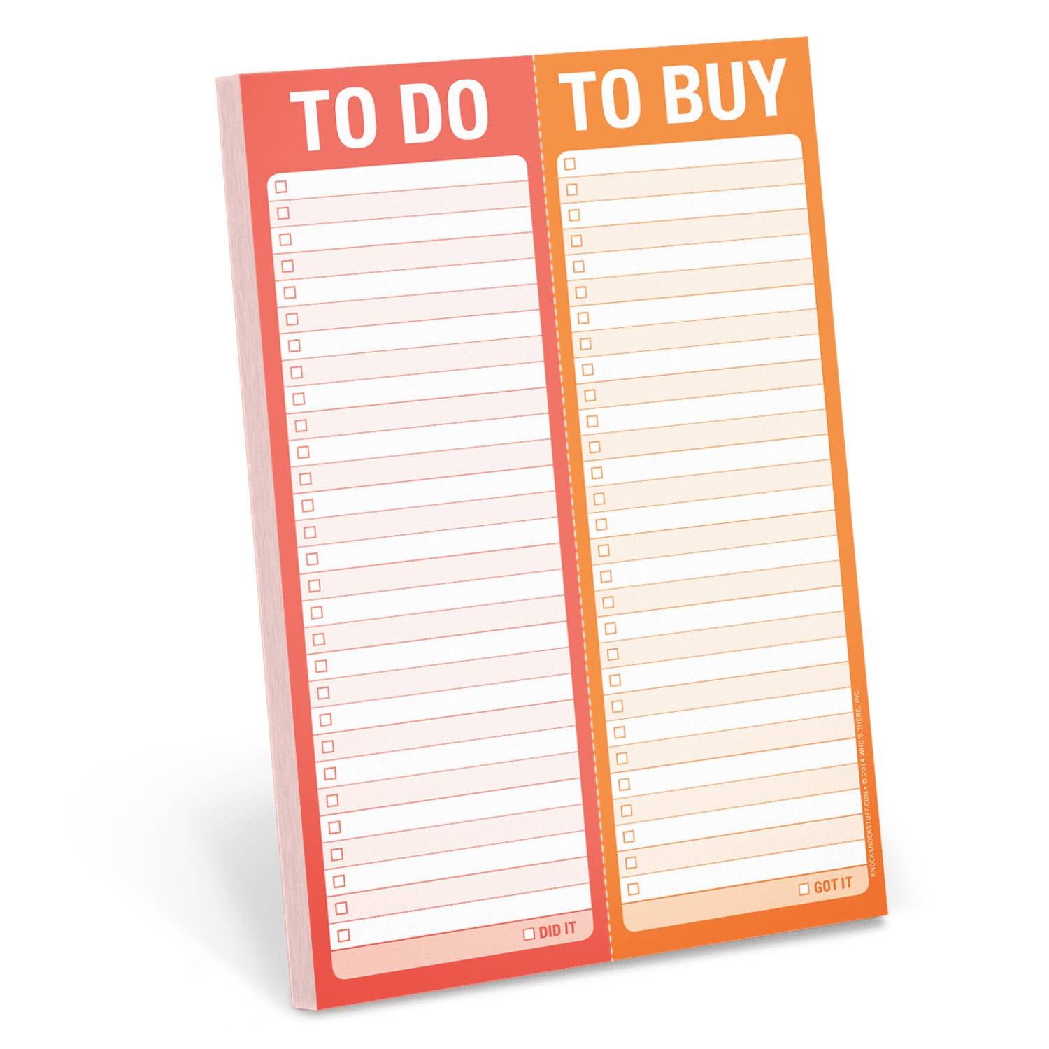 To Do/To Buy Perforated Pad