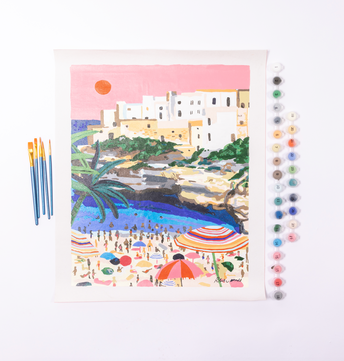 Italian Summer Deluxe Paint by Numbers Kit
