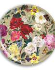 Roses Round Birchwood Tray