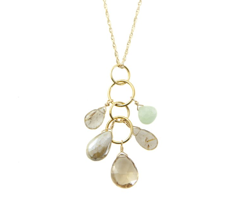 Quartz &amp; Citrine Necklace