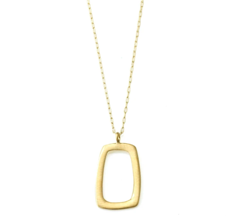 Small Rectangle Necklace