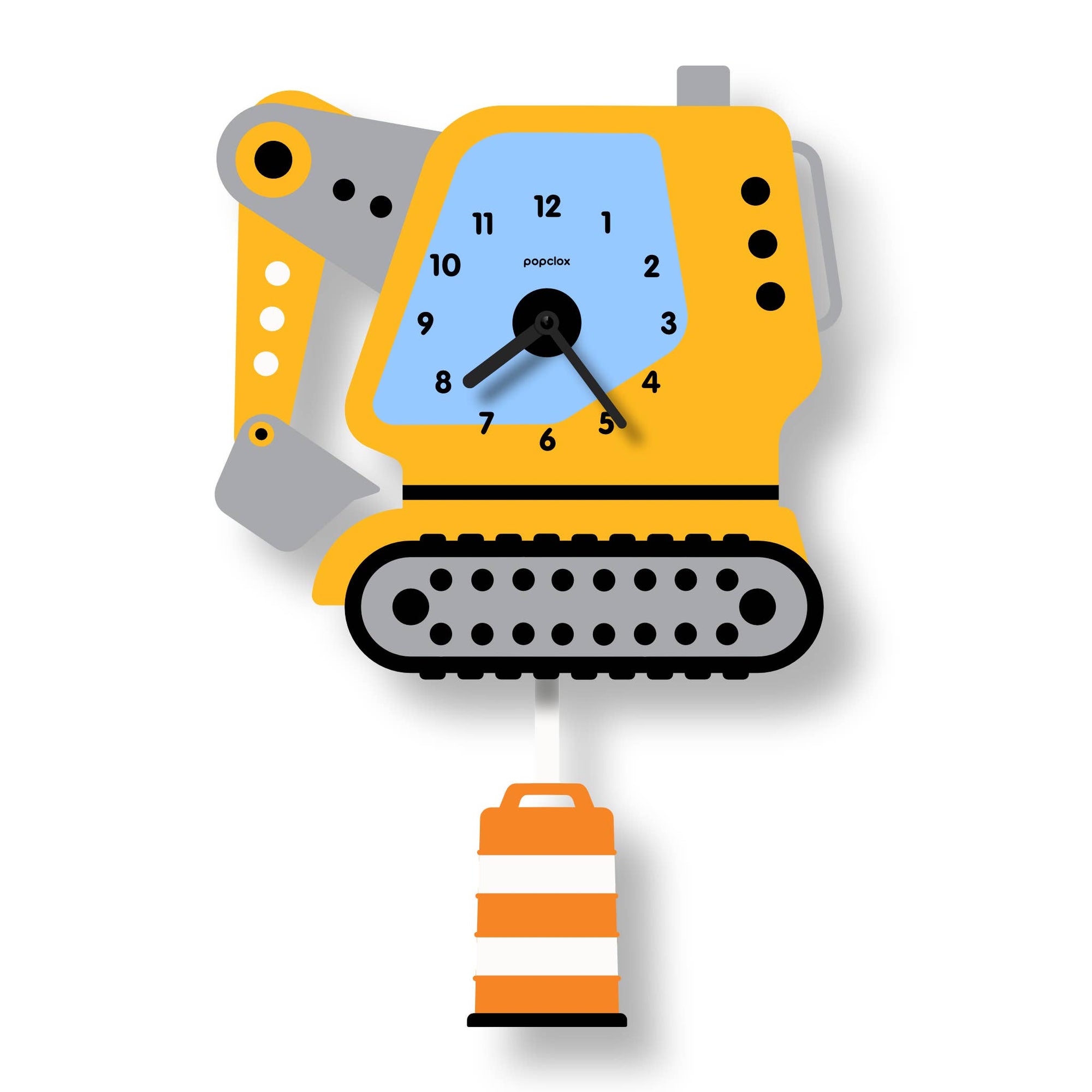 Excavator Pendulum Clock