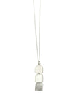 Triple Tab Silver Necklace