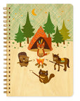 Camping Critters Wood Journal