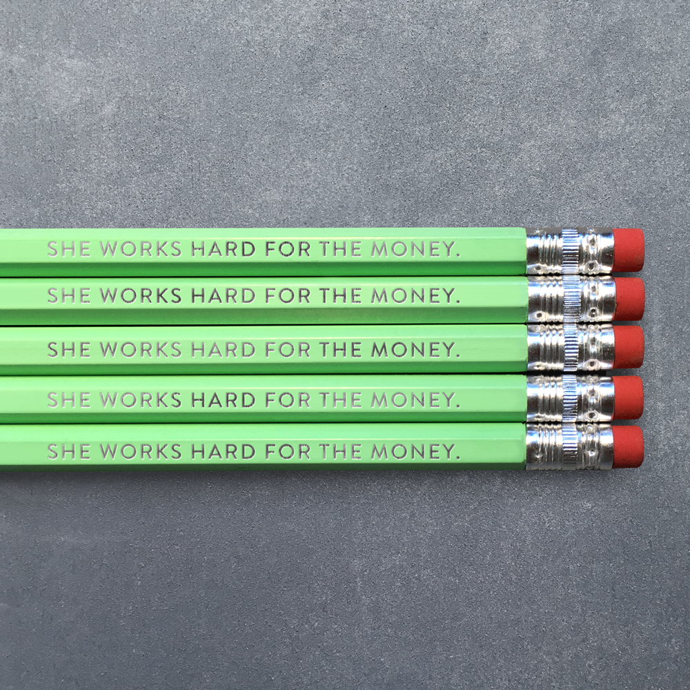 She Works Hard Pencil Pack