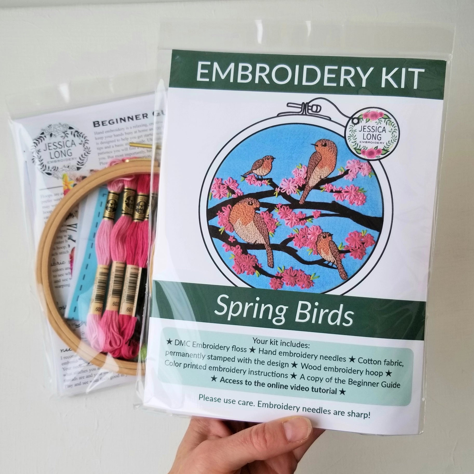 Spring Birds Embroidery Kit