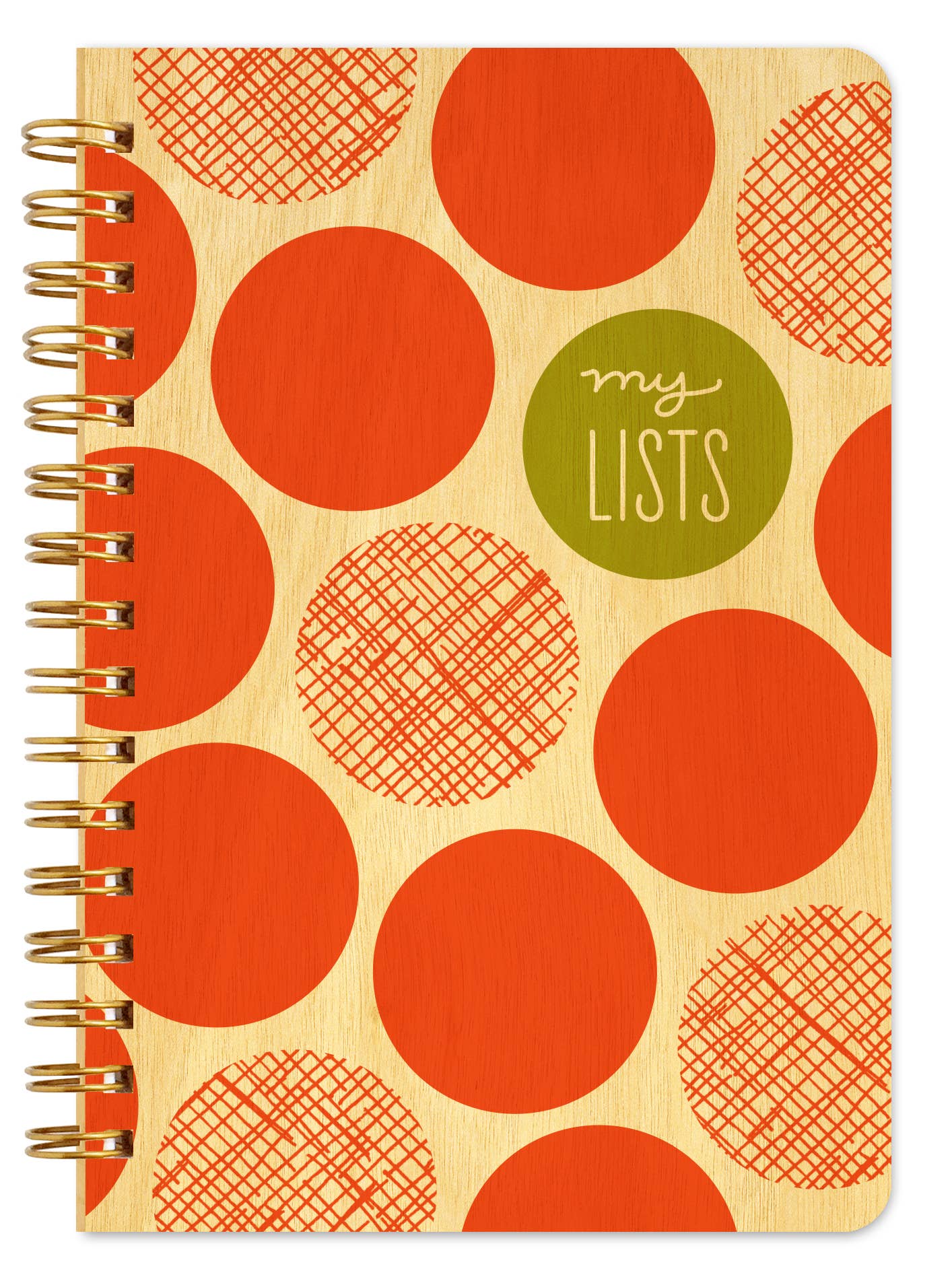 My Lists Wood Notebook