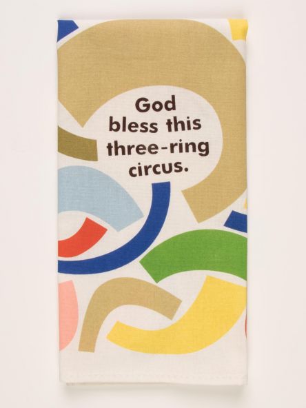 Three-Ring Circus Dish Towel