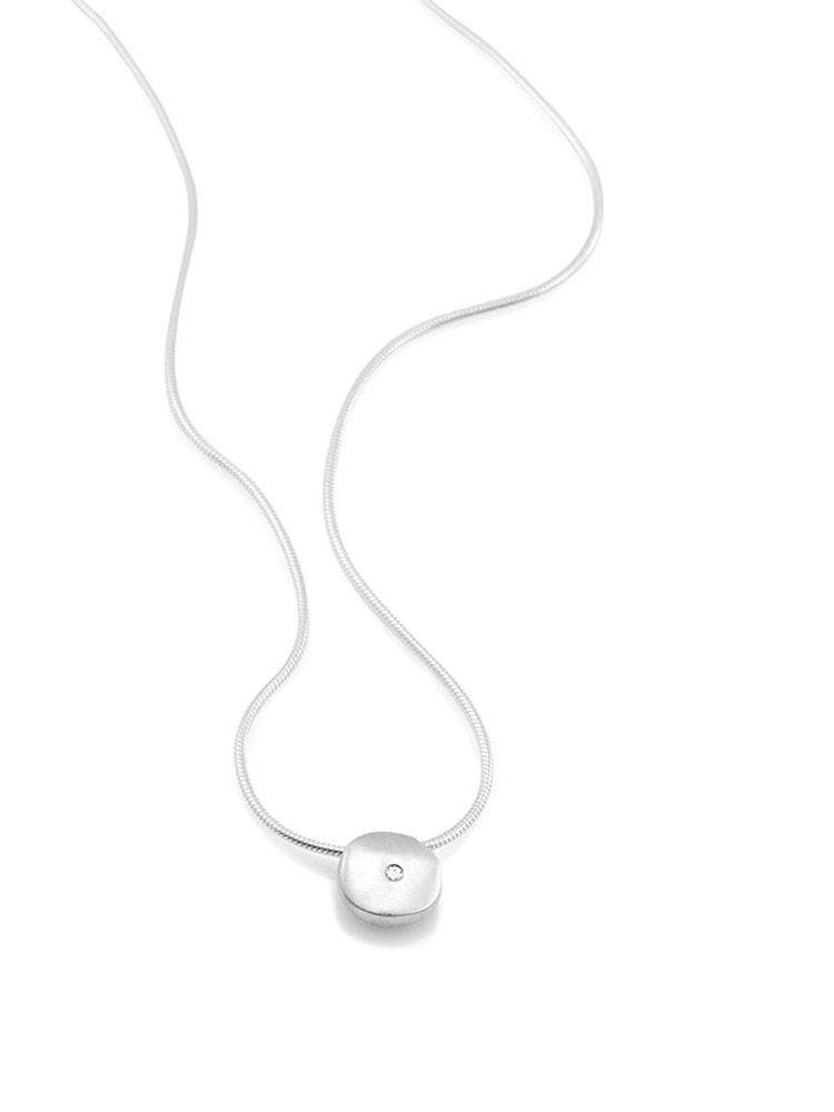 Diamond Disc Necklace