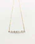 Herkimer Diamond Bar Necklace