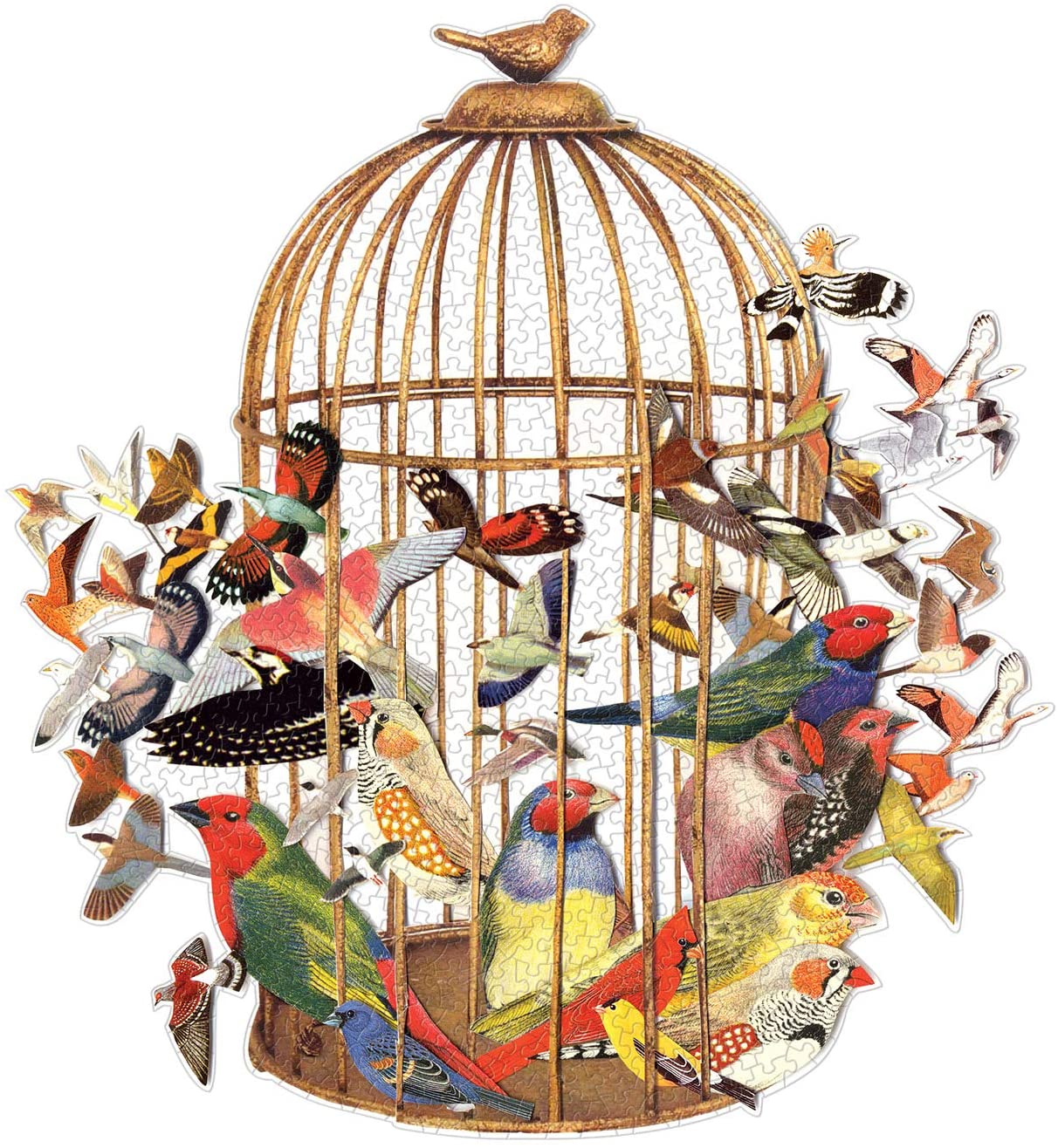 Bouquet of Birds Shaped Puzzle