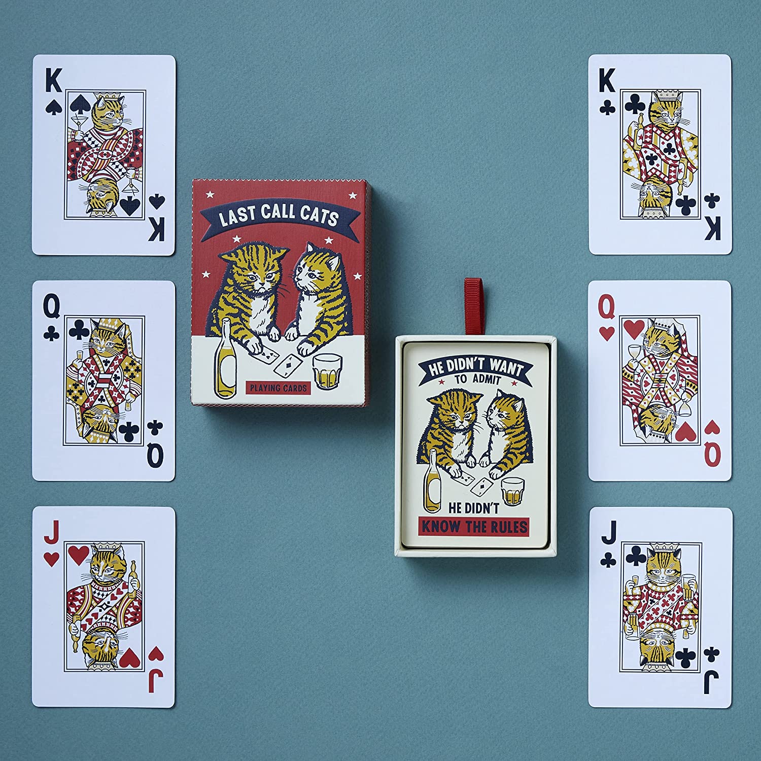 Last Call Cats Playing Cards