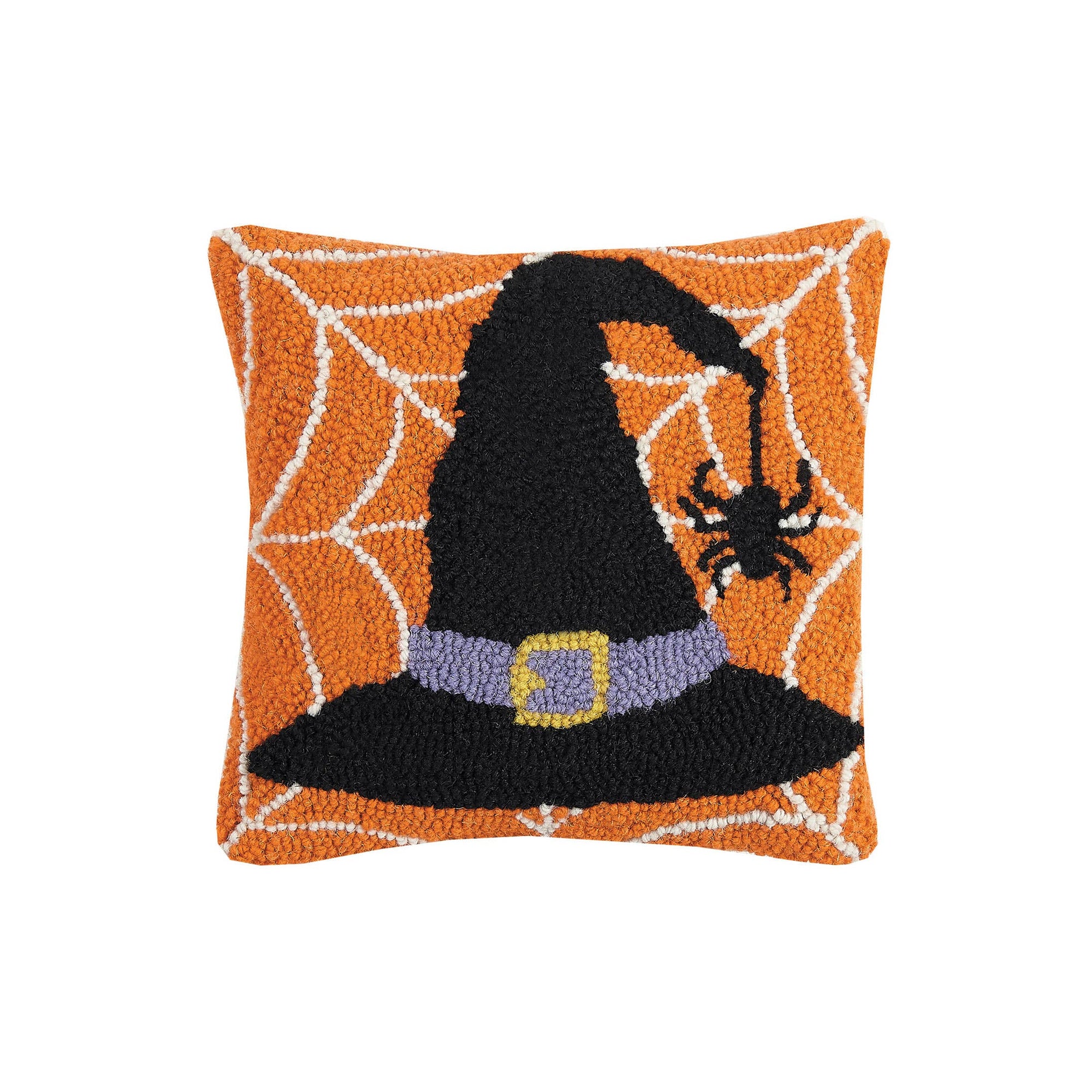 Witch Hat In Web Hook Pillow