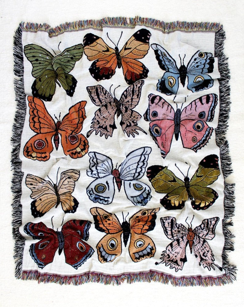 Butterflies Tapestry Blanket
