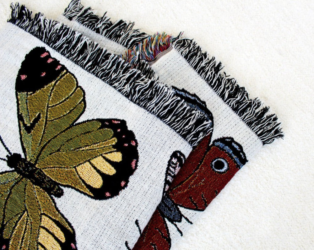 Butterflies Tapestry Blanket