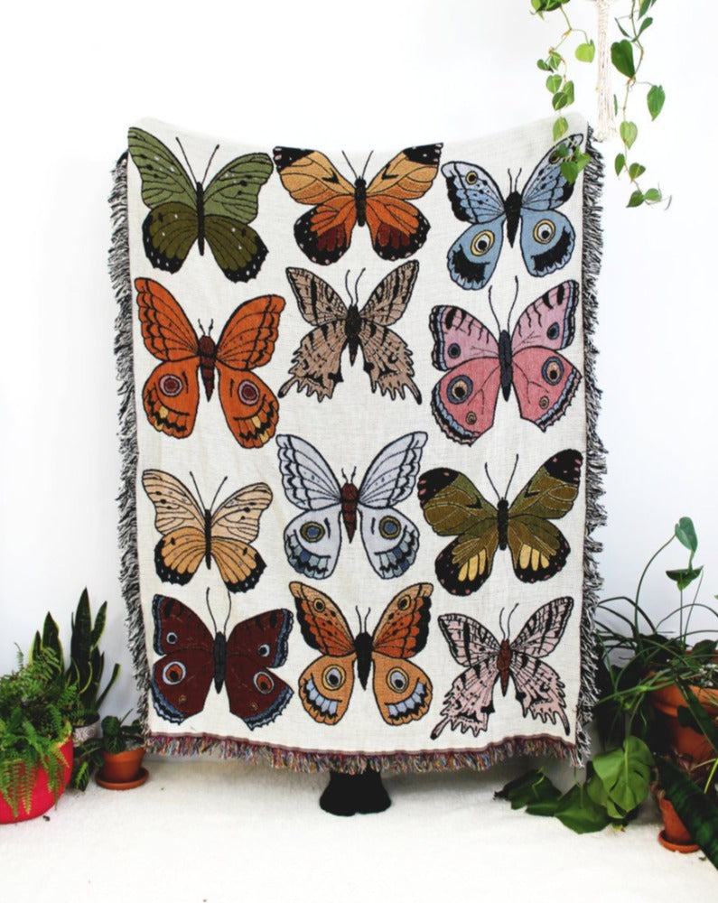 Butterflies Tapestry Blanket