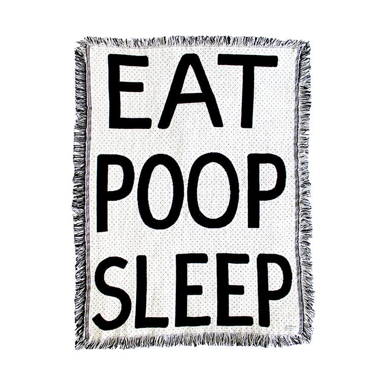 Eat Poop Sleep Mini Throw