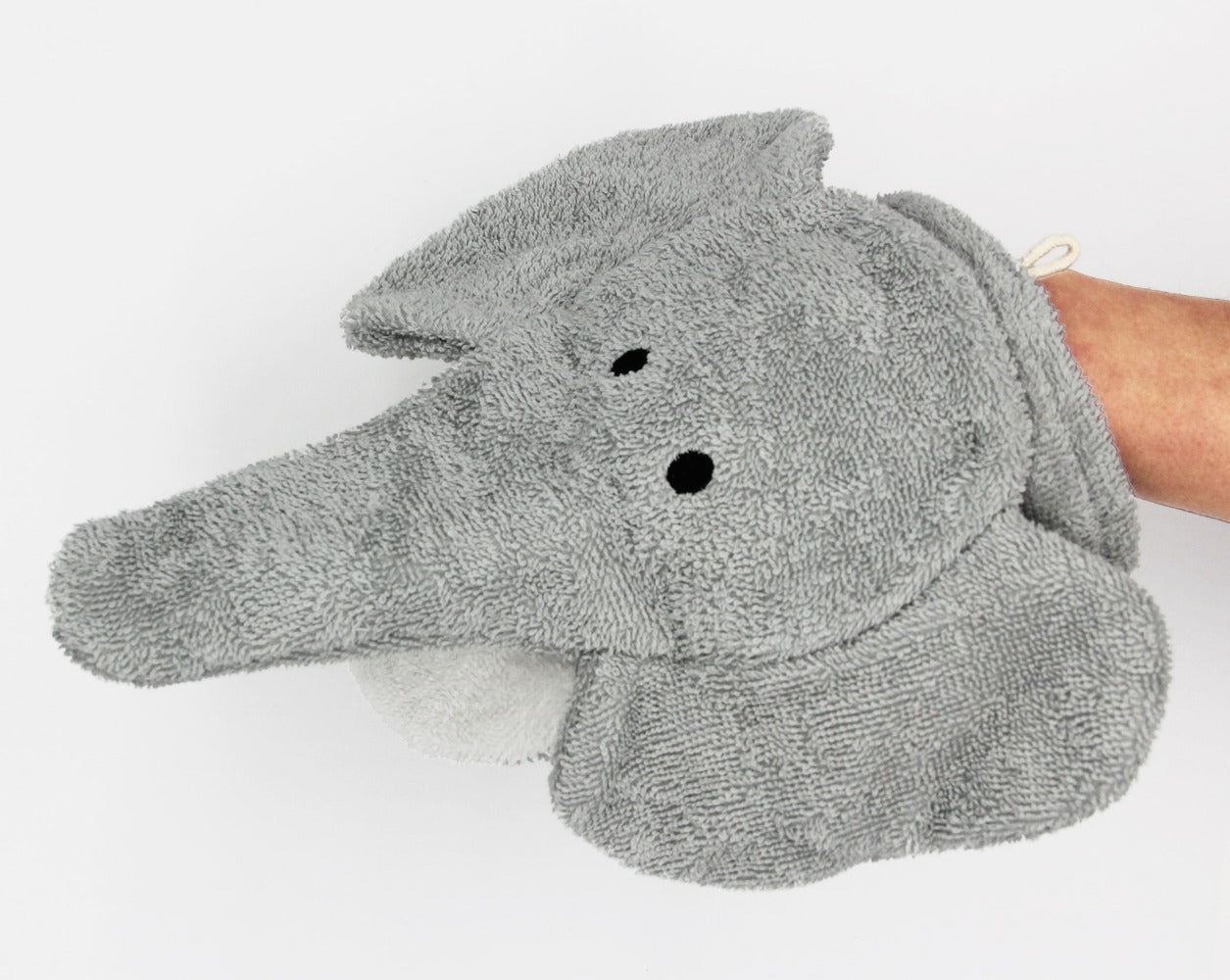 Elephant Organic Washcloth Puppet